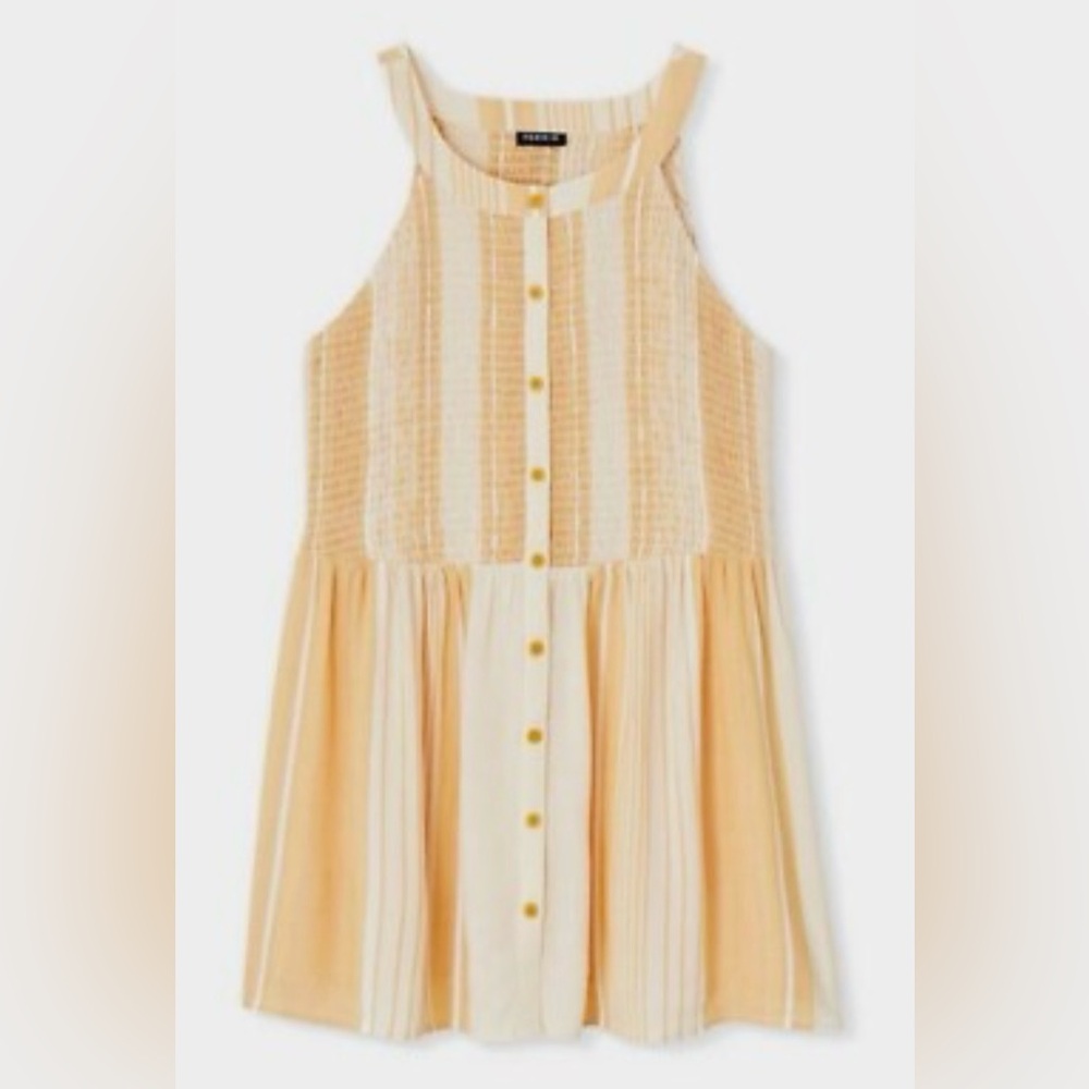 Torrid Yellow Button-Down Tank Top